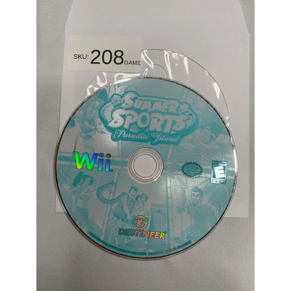 Summer Sports Paradise Island Nintendo Wii Game Disc Only